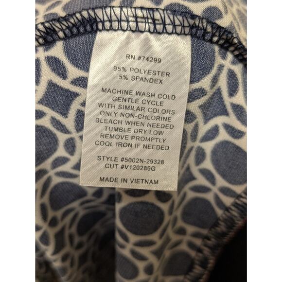 NEW En Focus Studio Womens Sleeveless Dress Size 10 Navy Red Geometric - Picture 4 of 4